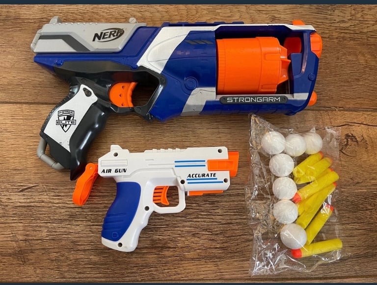 image for Large Nerf Gun and Accurate Air Gun