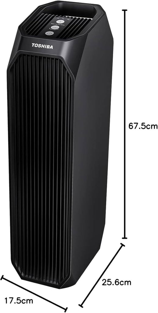 Toshiba 3-in-1 Air Purifier H13 HEPA Filter Activated Carbon Filter UV Light Pet