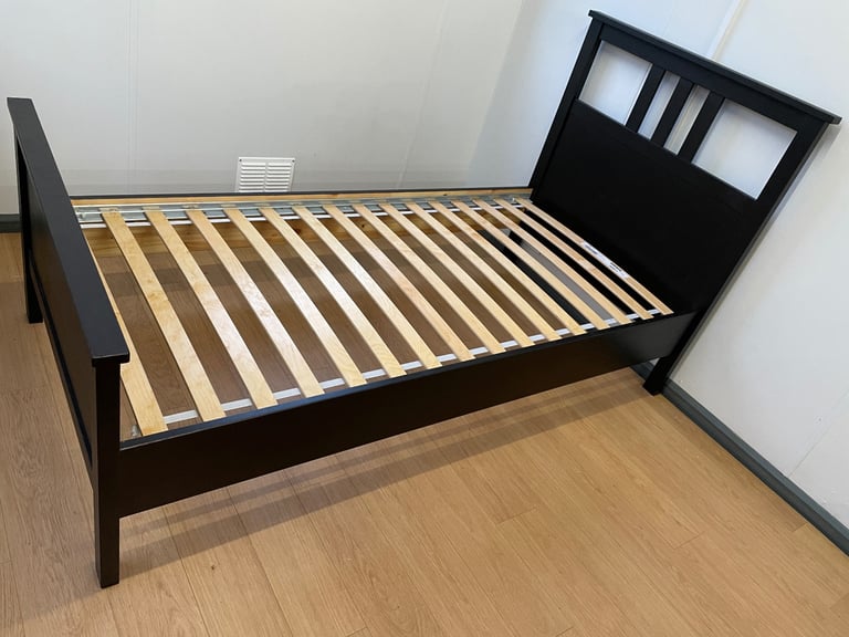 Black Hemnes Single Bed Frame, Free Delivery