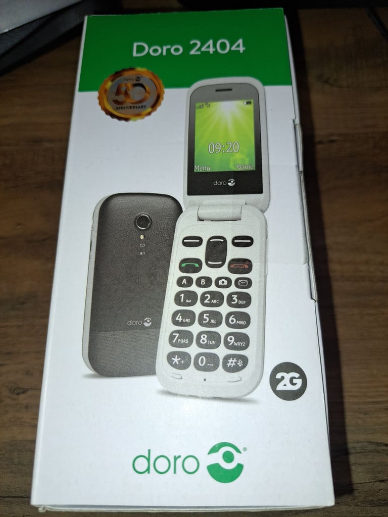 image for Doro 2404 2G flip phone 