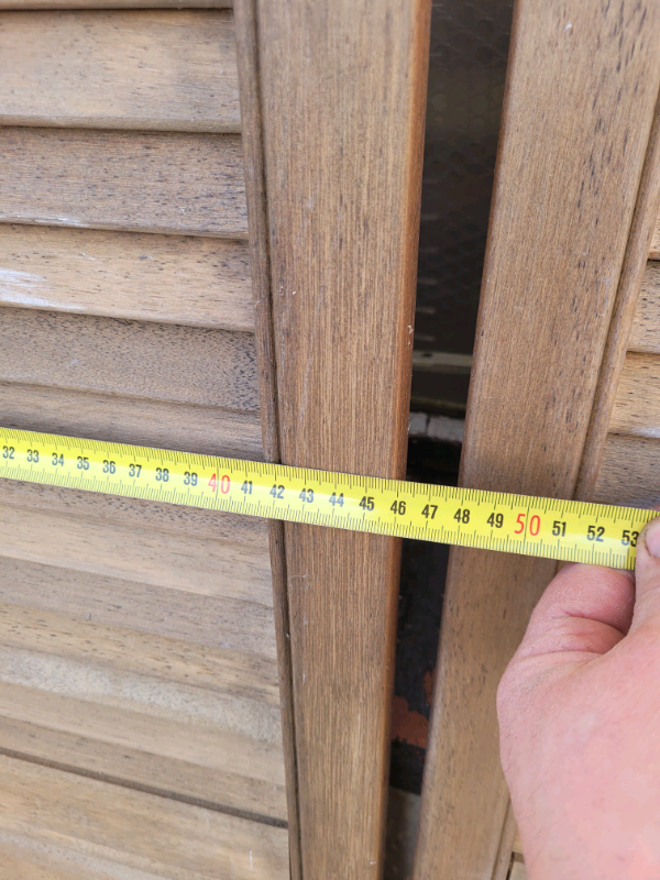 1x wooden window shutters 