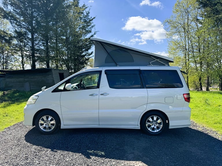TOYOTA ALPHARD 2005 2.4 PETROL AUTO CAMPER VAN POP TOP ROOF REAR CONVERSION