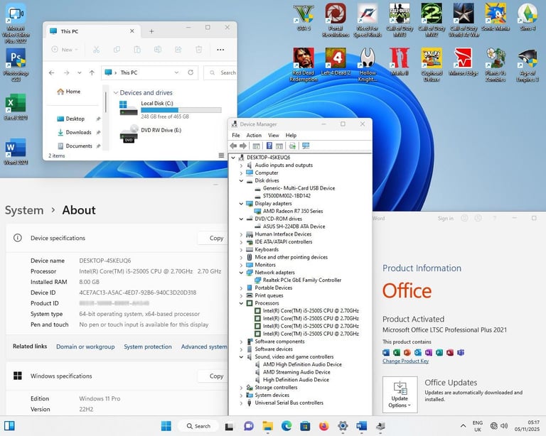 Gaming PC Systems - i5, i3, Fortnite, GTA 5, Red Dead, Roblox, Sims 4, Win 11, Monitor, Computer, PC