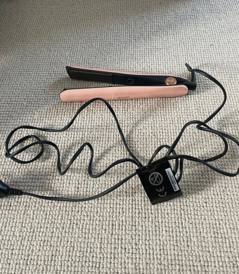 image for GHD rose gold hair straighteners 