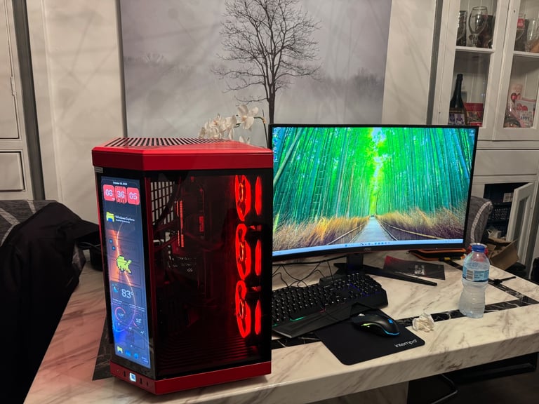 Brand new complete gaming pc 14900k/RTX5070ti/Hyte Y70 Touch/water cooling/ddr5 32gb/2tb/monitor