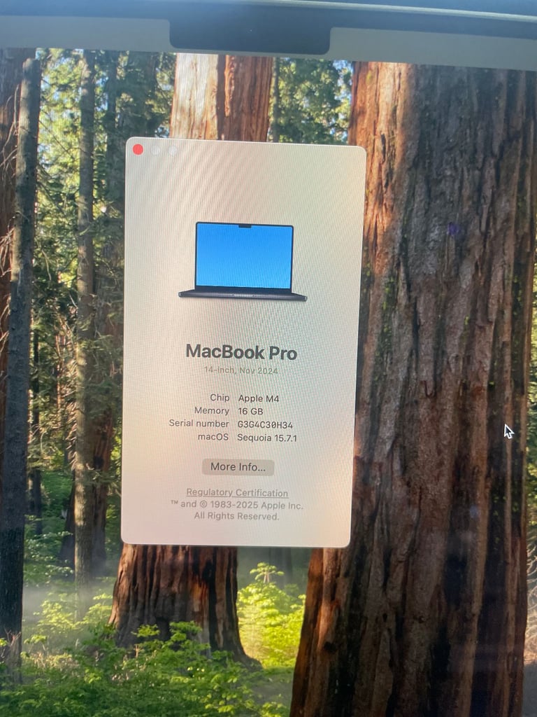 14-inch Apple MacBook Pro M4 16,1 (10-CPU 10-GPU) 16-core 16GB RAM 500GB SSD Space Black Logic Pro