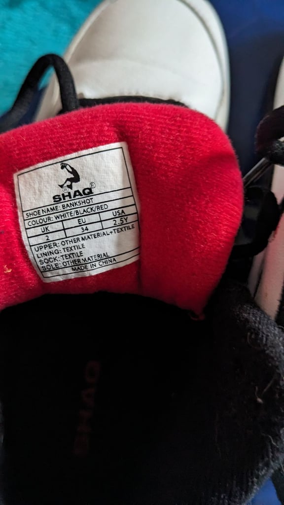 Shaq kids trainers UK 2/EU 34