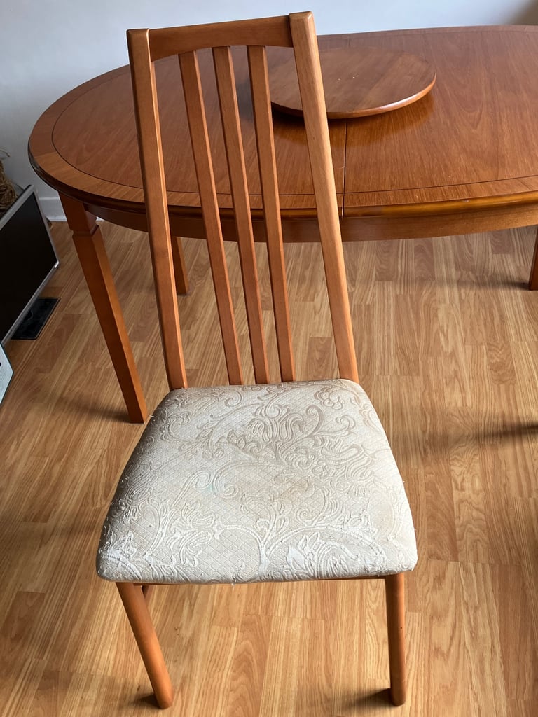 Dining room suite , oval extending table  & 6 chairs for sale