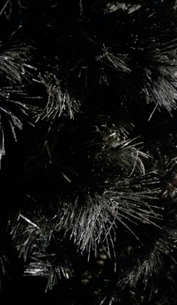 7ft black christmas tree
