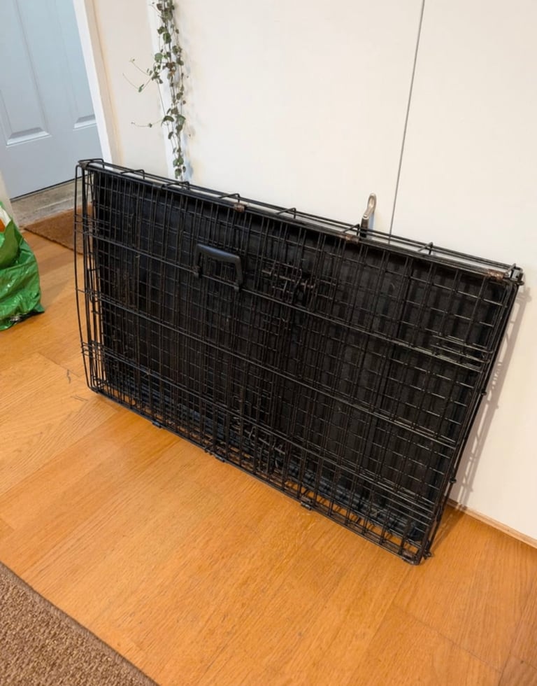 image for Dog cage - Foldaway, two doors, metal