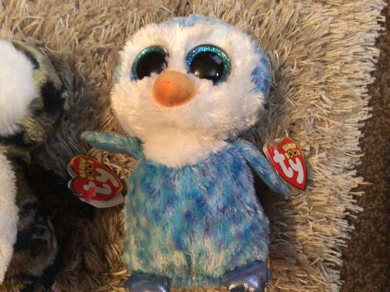Beanie boos , rare Owliver & ice cube as new with tags  Christmas gift