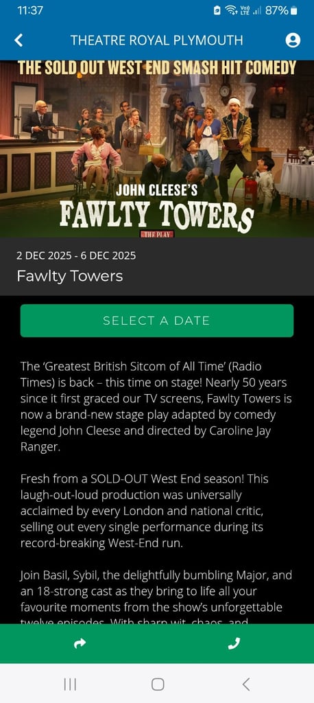 Faulty Towers 5/12/2025 7.30pm