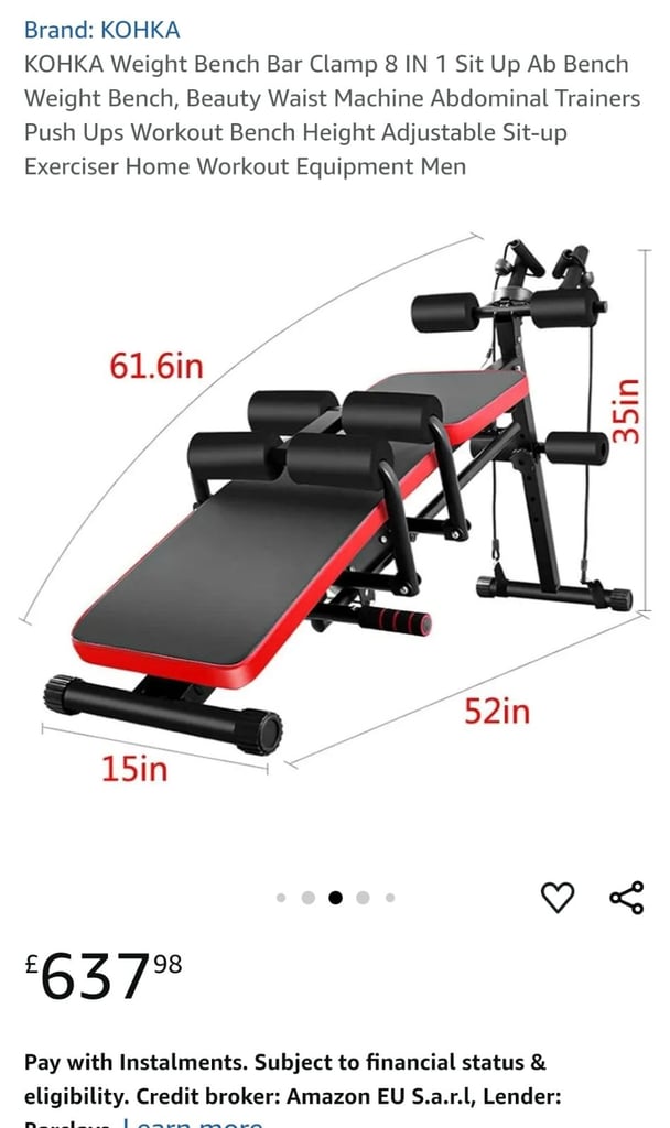 Kohka workout bench (new over £500)
