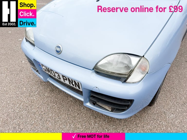 2003 Fiat Seicento 1.1 Sporting 3dr HATCHBACK Petrol Manual