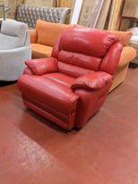 Red Leather Comfy Chair 