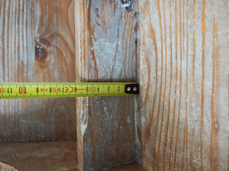 Antique shelves/storage/drawers