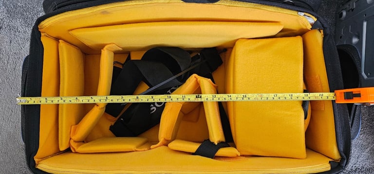 Sony camcorder bag with strap.