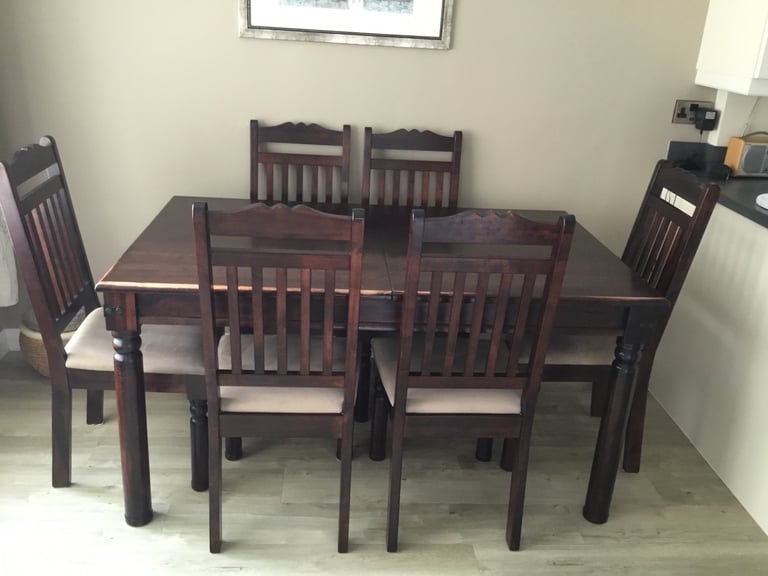 image for Mahogany Table plus 6 chairs