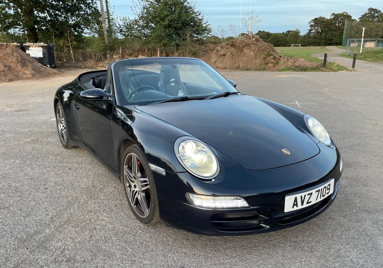 2007 PORSCHE 911 3.8 997 Carrera 4S Cabriolet! Turbo Alloys! Manual! Black! £22,500!