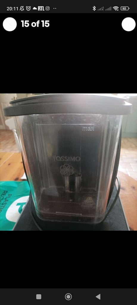 Bosch Tassimo Fidelia pod holder cleaning disc  used