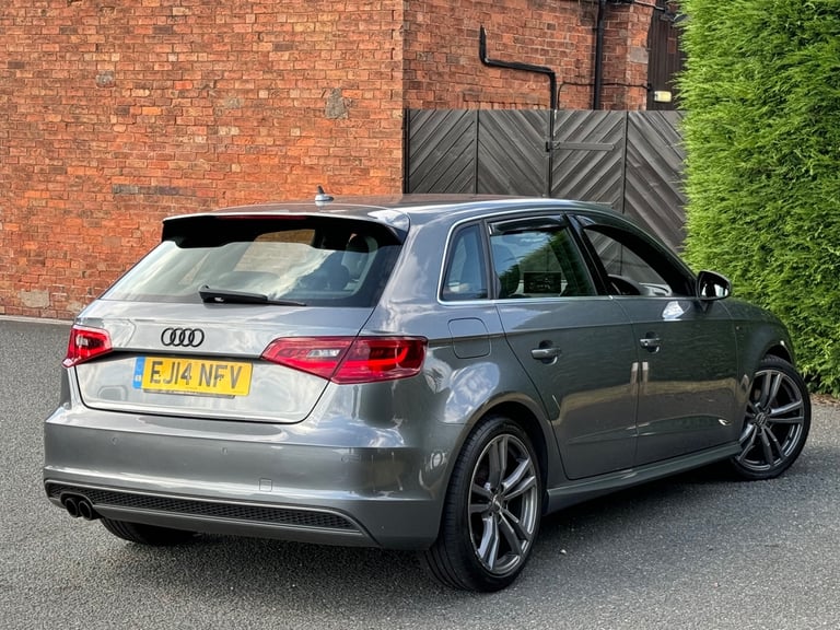 2014 AUDI A3 SPORTBACK 1.4 TFSI S LINE S-TRONIC, £35 TAX, JUST SERVICED AT AUDI