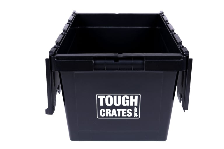 image for SLIGHT SECONDS - Storage Boxes, Storage Crates, Plastic Crates, Plastic Boxes, Tote Box 60L