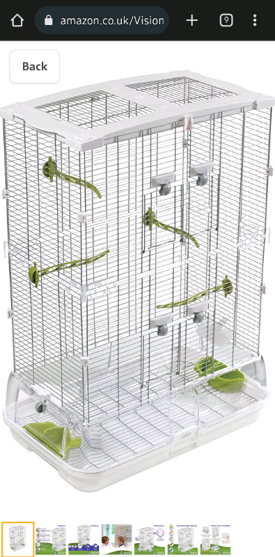 Hagen Vision Medium Sized Bird Cage For Sale