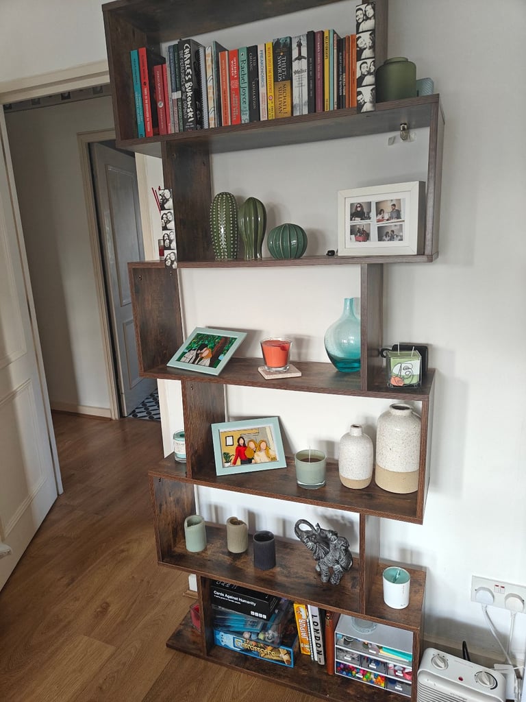 image for Modern Wooden Bookshelf – £20