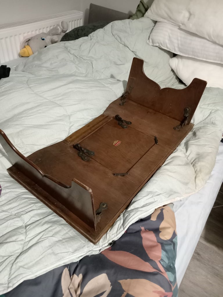 Vintage wooden lapdesk tray