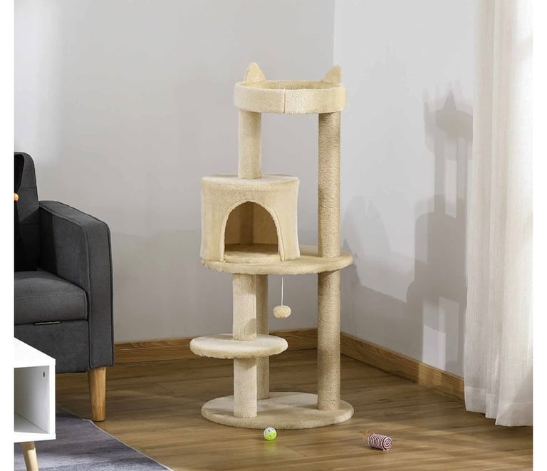 Beige cat tree 