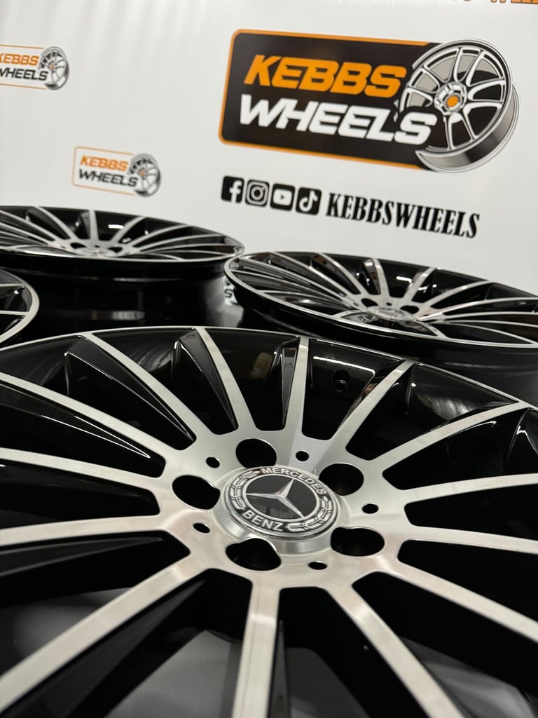 19" MERCEDES TURBINE TWIST REPLACEMENT STYLE ALLOY WHEELS C CLASS E CLASS S CLASS CLA A CLASS