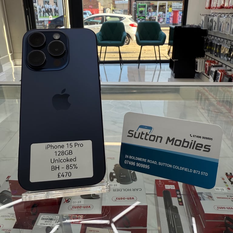 image for iPhone 15 Pro 128GB Unlocked 85%🔋