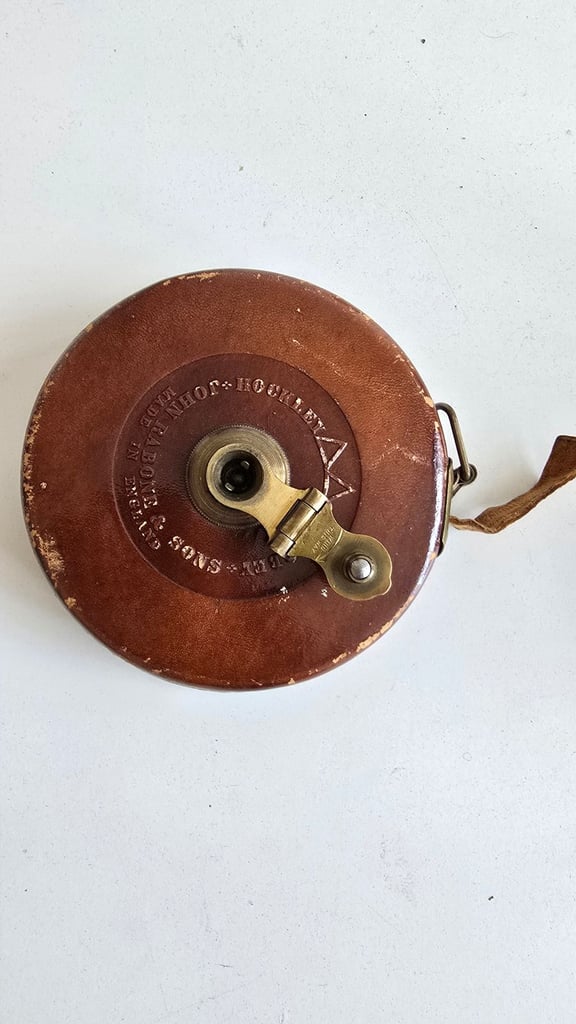 Vintage John Rabone & Sons Hockley Abbey Leather Tape Measures 66Ft