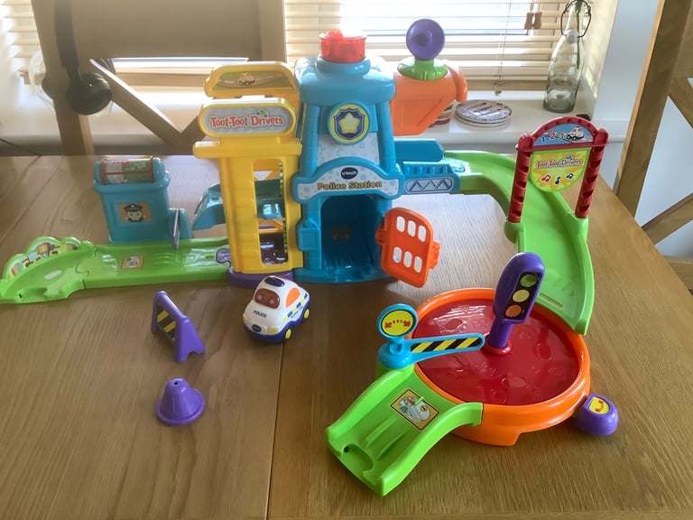 image for Various Vtech Toot Toot Fire Station, Police Station and Lots of extra Track