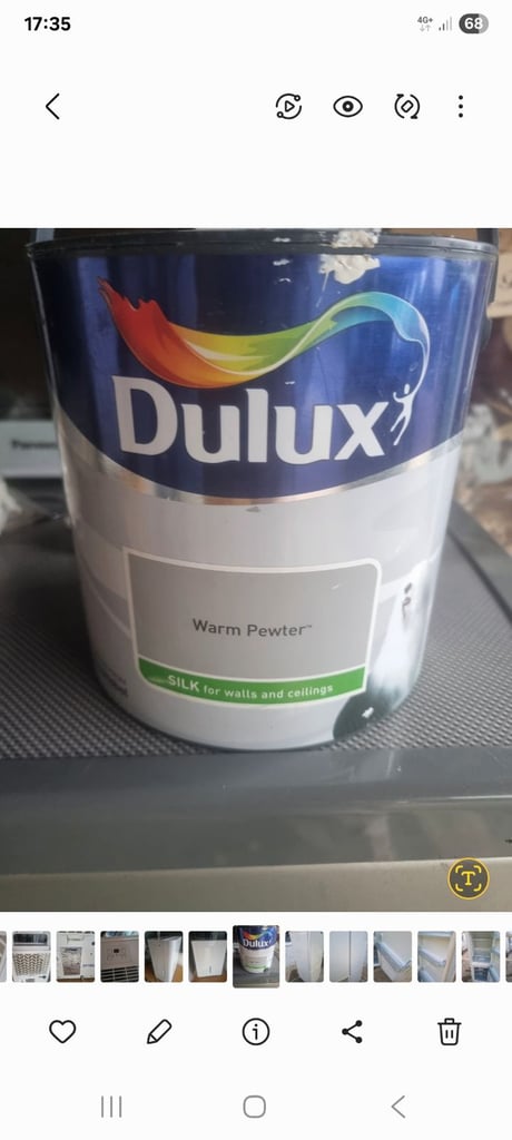 image for Dulex warm pewter paint
