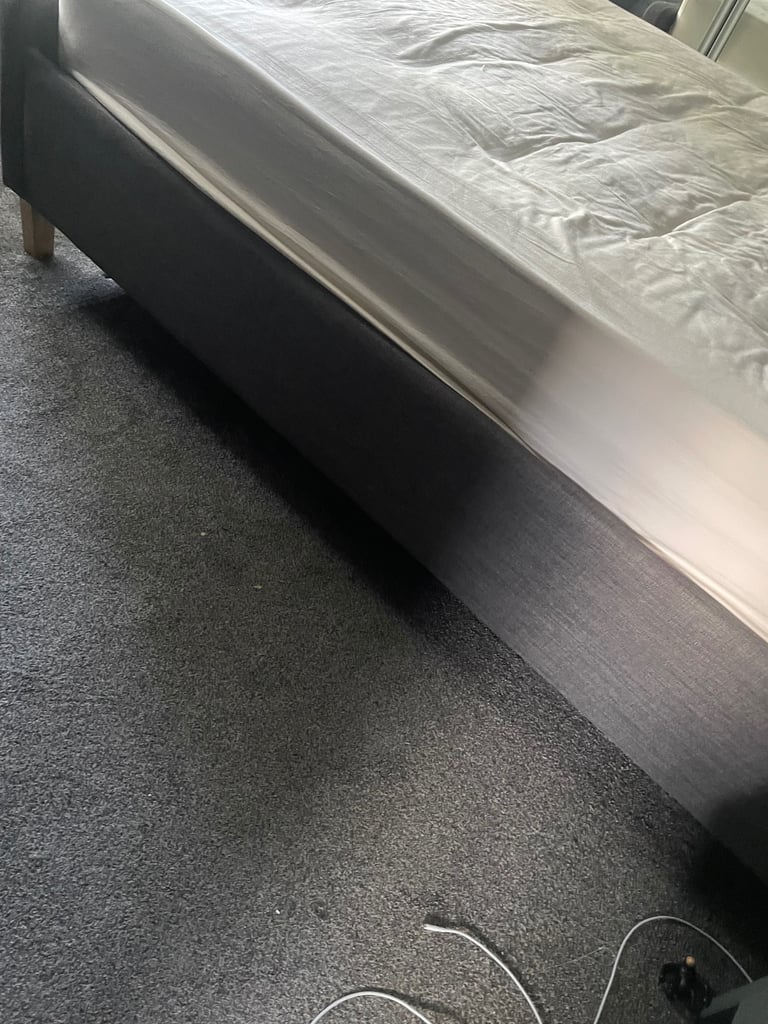 King size ottoman grey bed can deliver locally for fee