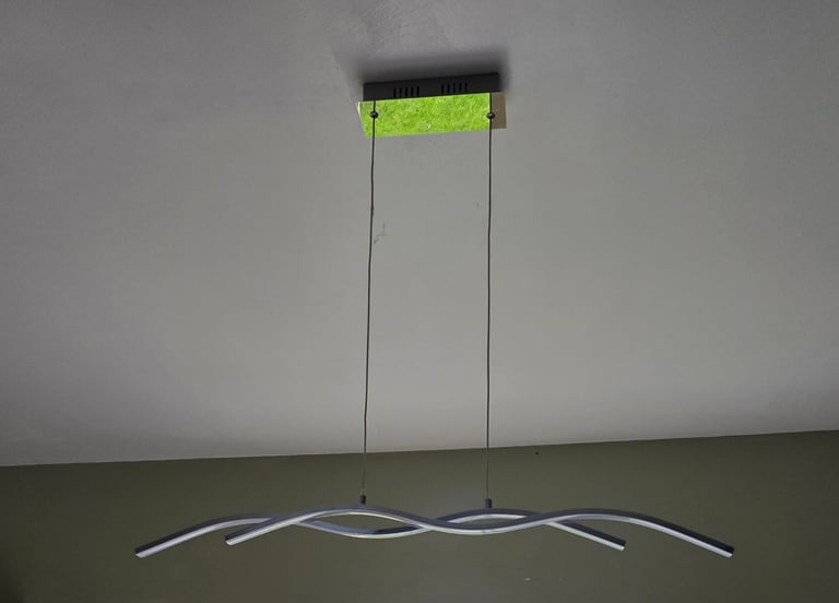 image for  Alani Chrome effect 2 Lamp LED Pendant ceiling light