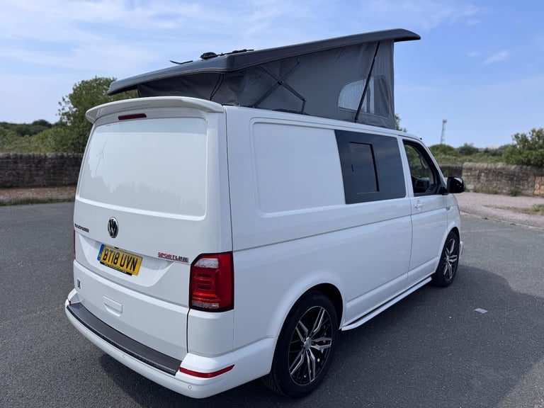 2018 VOLKSWAGEN TRANSPORTER T6 SPORTLINE 204BHP DSG. POP TOP. SOLAR.NO VAT