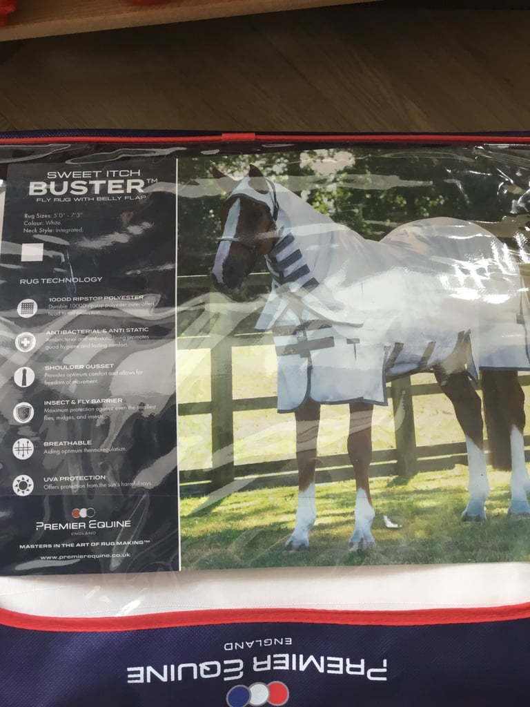 image for BRAND NEW SWEET ITCH BUSTER FLY RUG WITH BELLY FLAP 