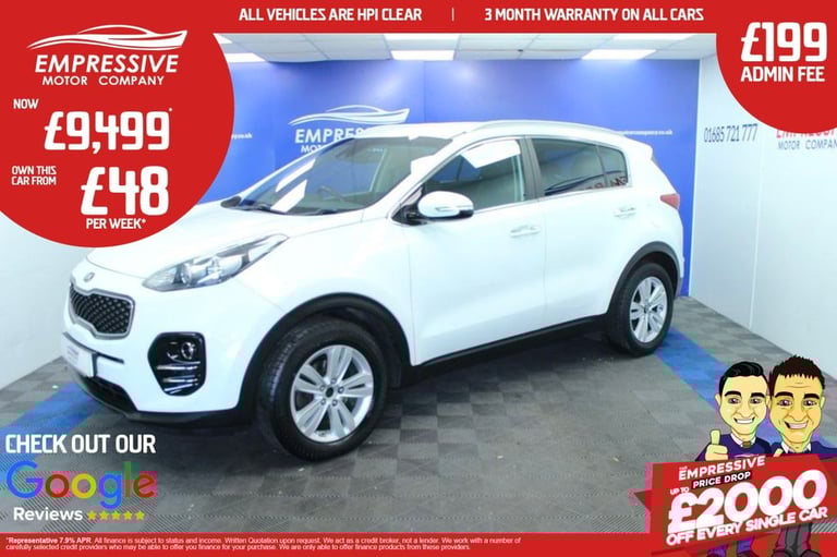 image for 2016 16 KIA SPORTAGE 1.7 CRDI 2 SUV 5DR DIESEL MANUAL EURO 6 (S/S) (114 BHP) DIE