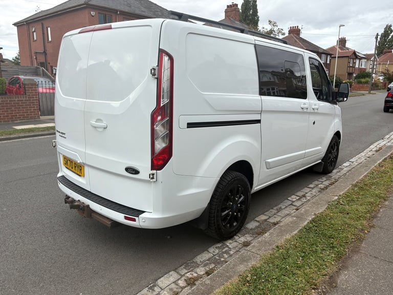 2020 FORD TRANSIT CUSTOM LIMITED CREW VAN AUTOMATIC 76K FSH NO VAT