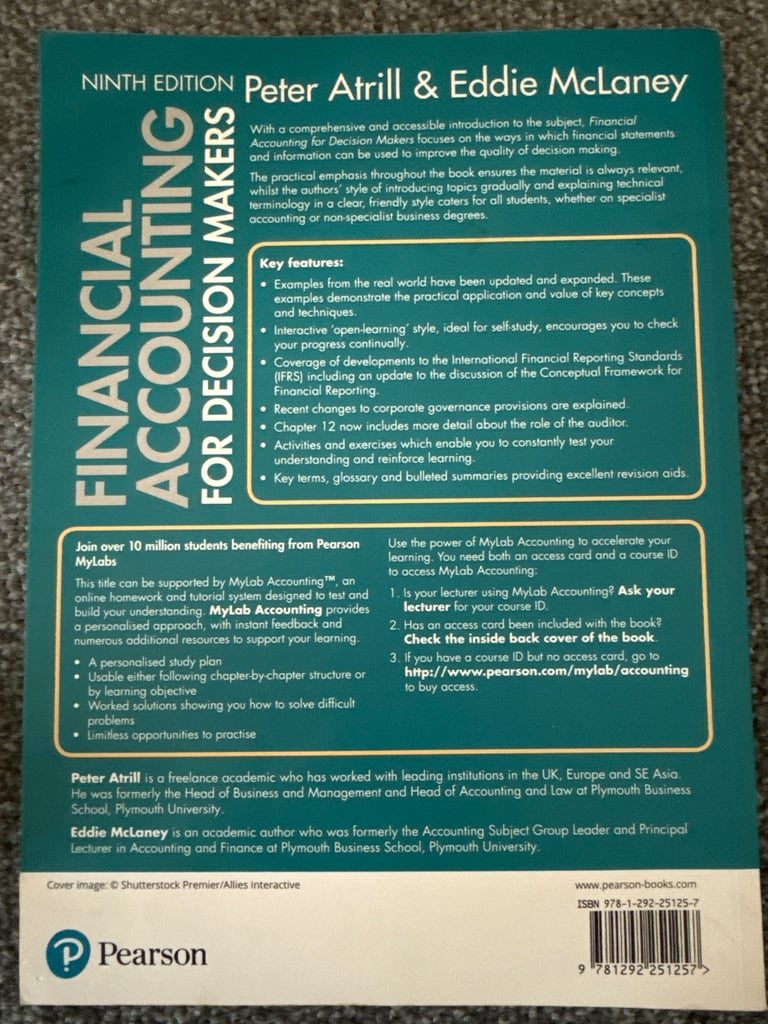Financial Accounting for Decision Makers Text Book 