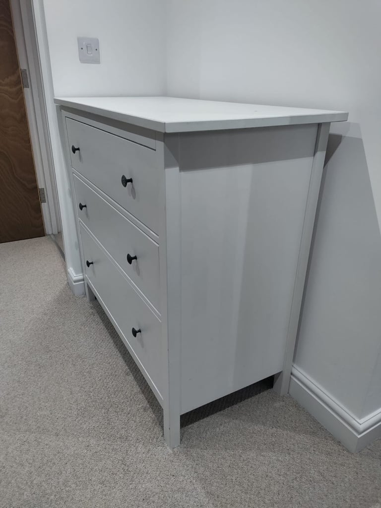 White Ikea Hemnes chest of drawers