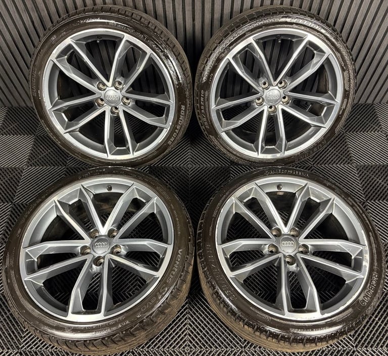 19'' GENUINE AUDI A5 S LINE S5 5 DOUBLE SPOKE B8 B9 A4 ALLOY WHEELS ALLOYS TYRES