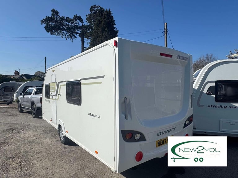 2014 Sprite Major 4- 4 berth Caravan - STOCK E064 - 1 YEAR WARRANTY