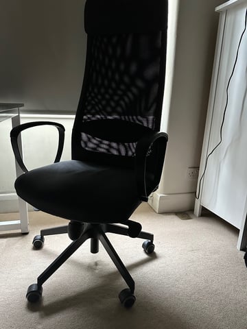 Desk Ikea Markus Lumbar Support IKEA Markus Hi-Back Office Chair