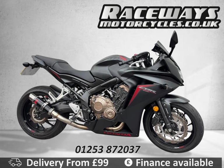 image for HONDA CBR650F 2017 17 REG 17,043 MILES BLACK USED MOTORCYCLE 649CC