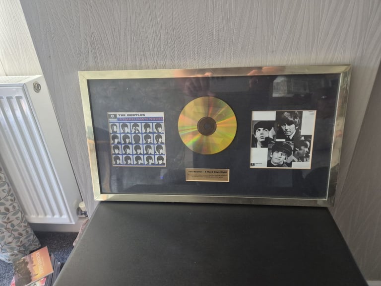The Beatles &quot;A Hard Day's Night&quot; CD Record Album Display 1 Of Only 500 Produced