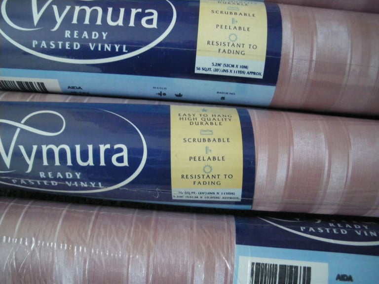 Vymura Ready Pasted Wallpaper (14 rolls, 2 designs and 7 rolls of border.