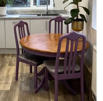 Round Dining Table with 4 chairs